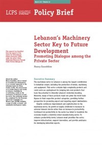 Lebanon’s Machinery Sector Key to Future Development