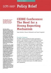 CEDRE Conference: The Need for a Strong Reporting Mechanism