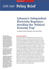 Lebanon’s Independent Electricity Regulator: Avoiding the ‘Political Economy Trap’
