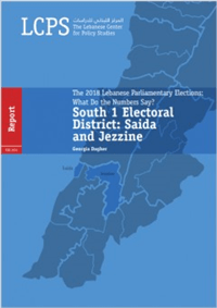 The 2018 Lebanese Parliamentary Elections: What Do the Numbers Say? South 1 Electoral District: Saida and Jezzine
