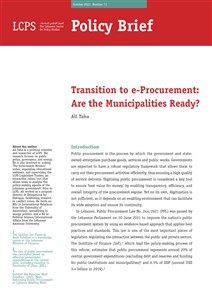 Transition to e-Procurement: Are the Municipalities Ready?