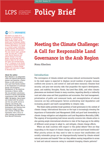 Meeting the Climate Challenge: A Call for Responsible Land Governance in the Arab Region
