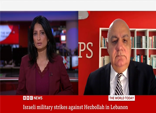 LCPS Executive Director Makram Ouaiss Speaks to the BBC About the ongoing Diplomatic Efforts to De-escalate the Conflict in Gaza