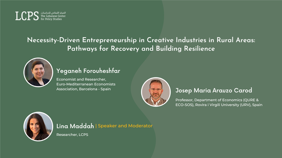 Necessity-Driven Entrepreneurship in Creative Industries in Rural Areas: Pathways for Recovery